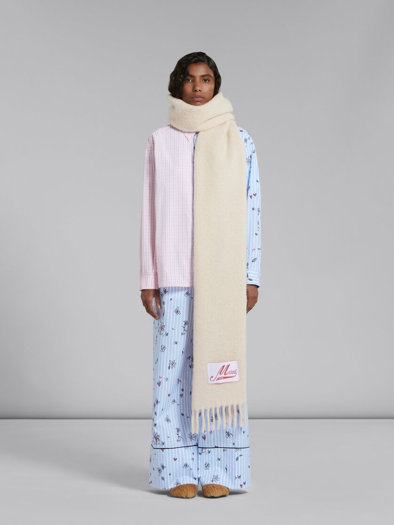 Marni ROSE PINK ALPACA SCARF outlook