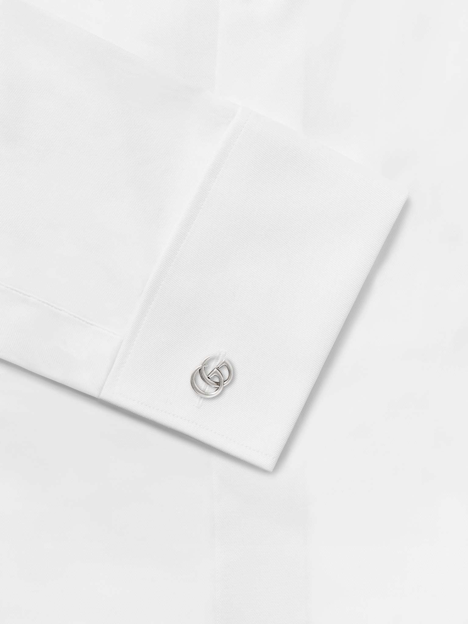 Logo-Detailed Sterling Silver Cufflinks - 5