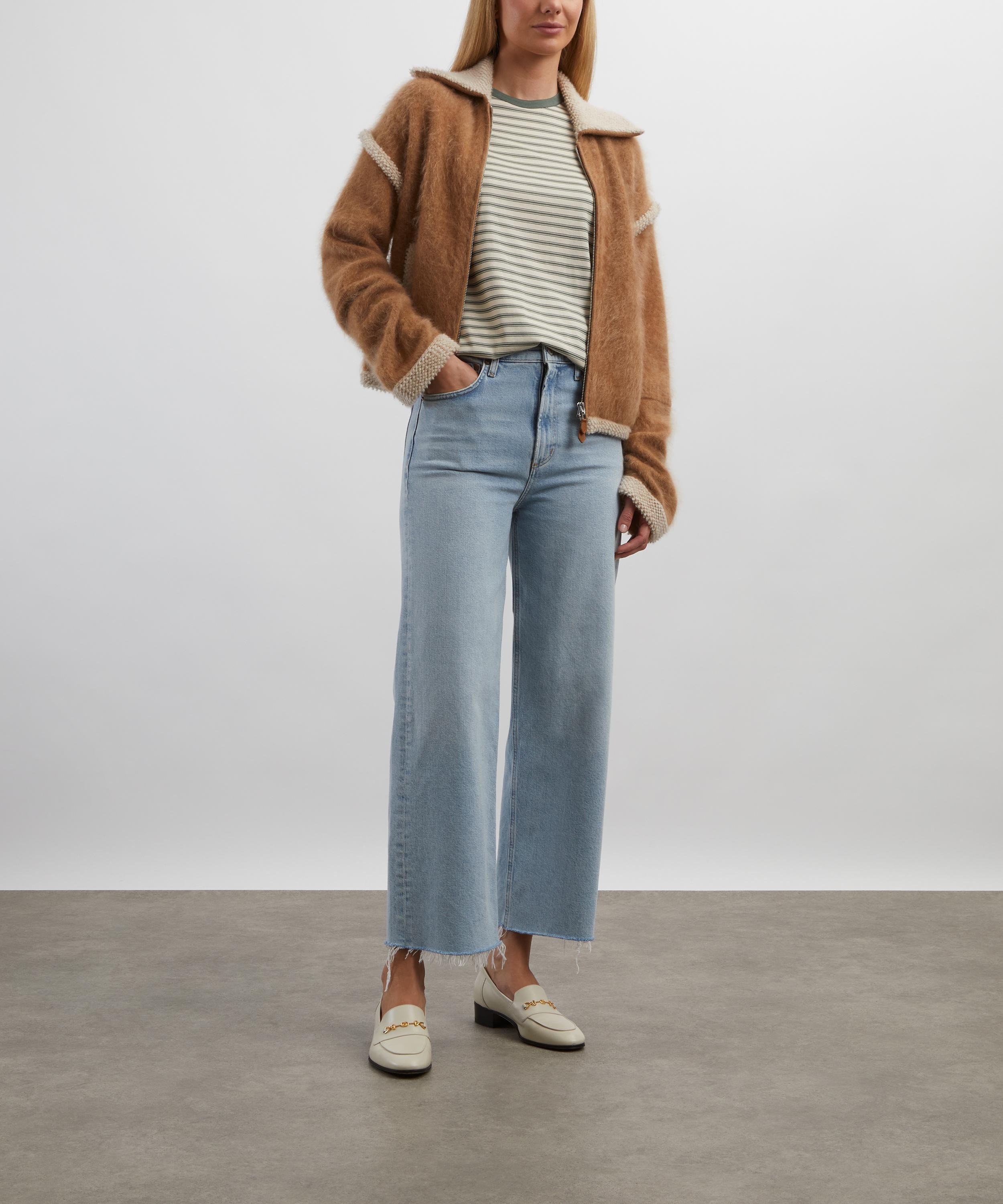 Ren Stretch Cropped Wide-Leg Jeans in Beam - 2