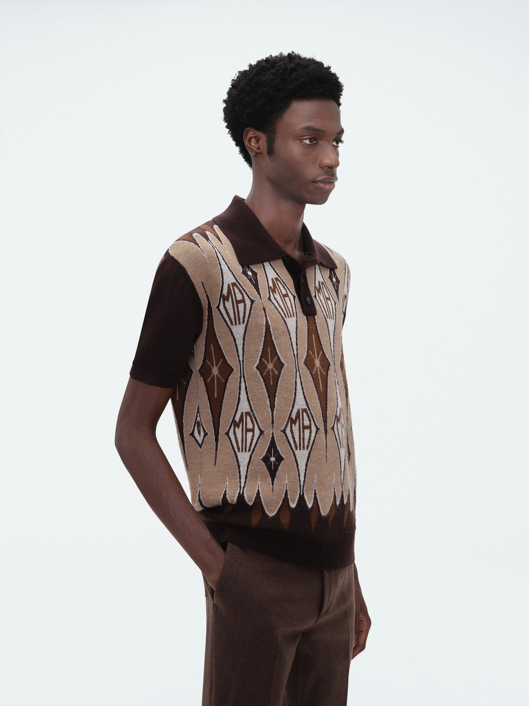 ARGYLE JACQUARD POLO - 3