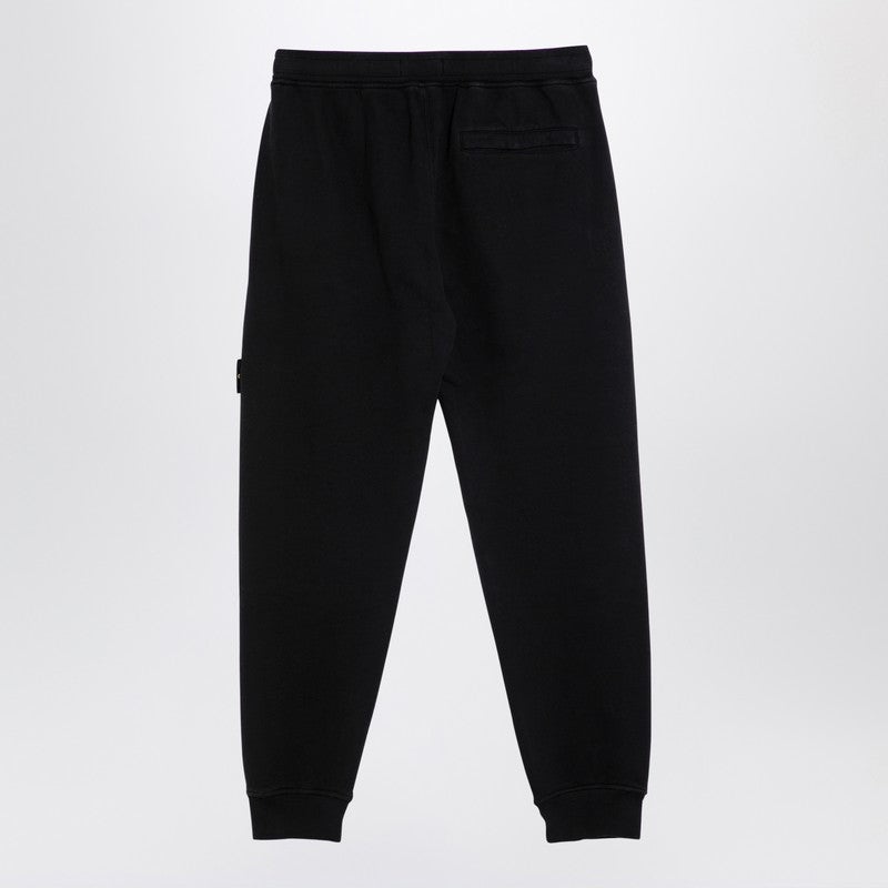 Stone Island Black Cotton Jogging Trousers Men - 2