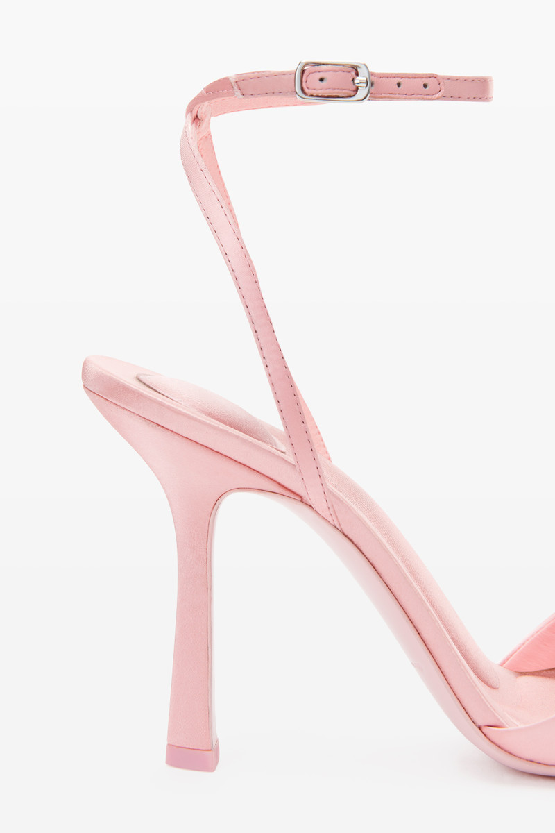 DAHLIA 105 BOW SANDAL IN SATIN 2