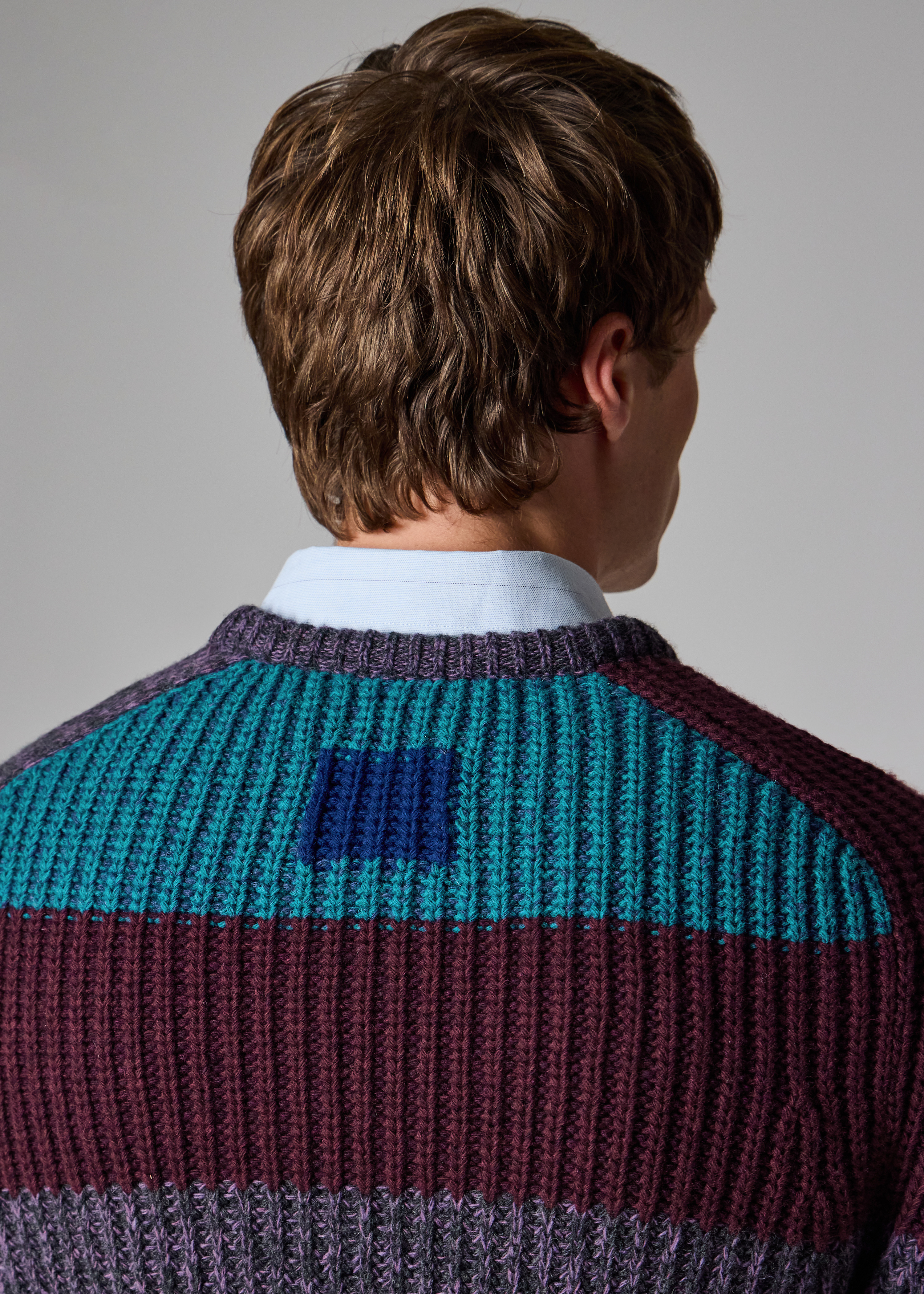 Paul Smith loves Barbour - Multi Stripe Crew Neck Sweater - 10