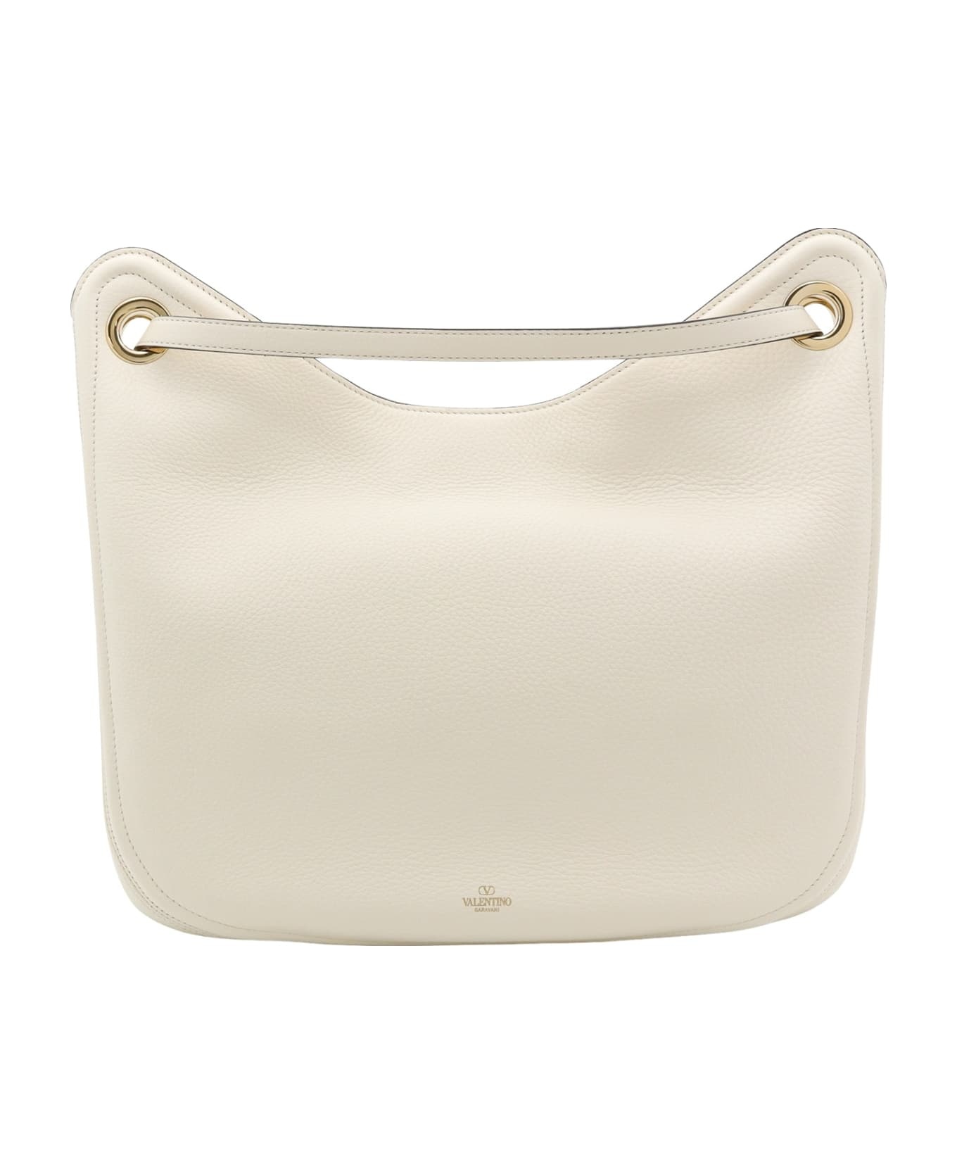 Vlogo Gate Grained Leather Hobo Bag - 2