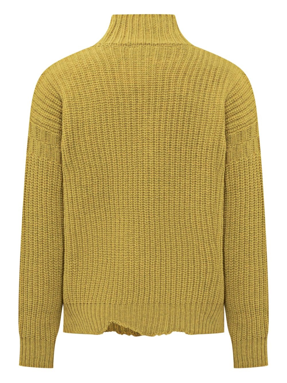 ribbed mock-neck sweater - 2