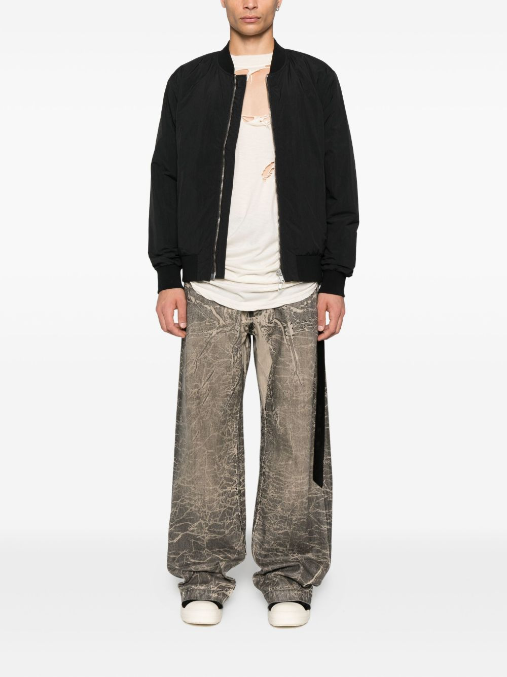 distressed cotton jeans - 2