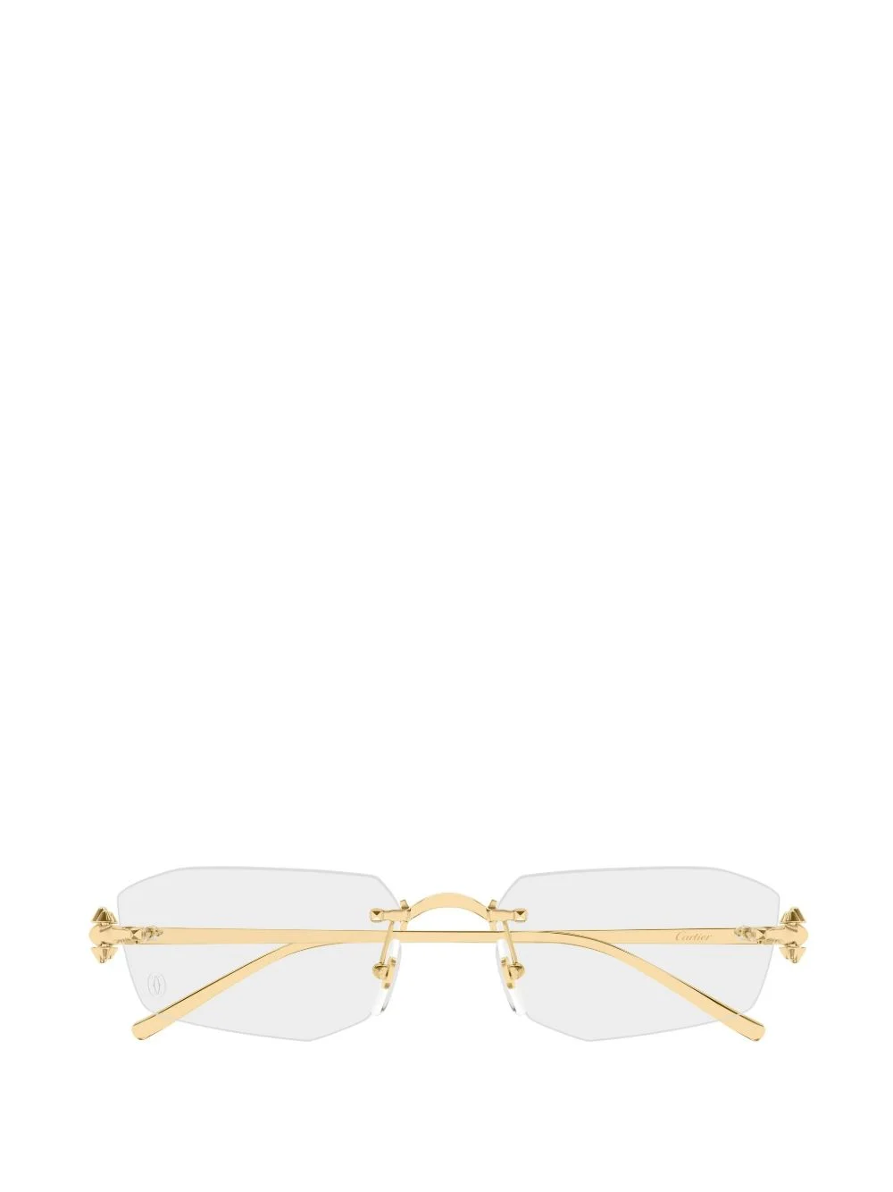 Clash de Cartier rimless geometric-frame glasses - 1