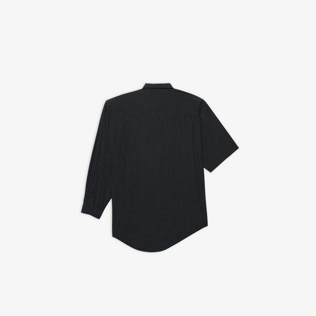 Asymmetric Shirt in Black - 2