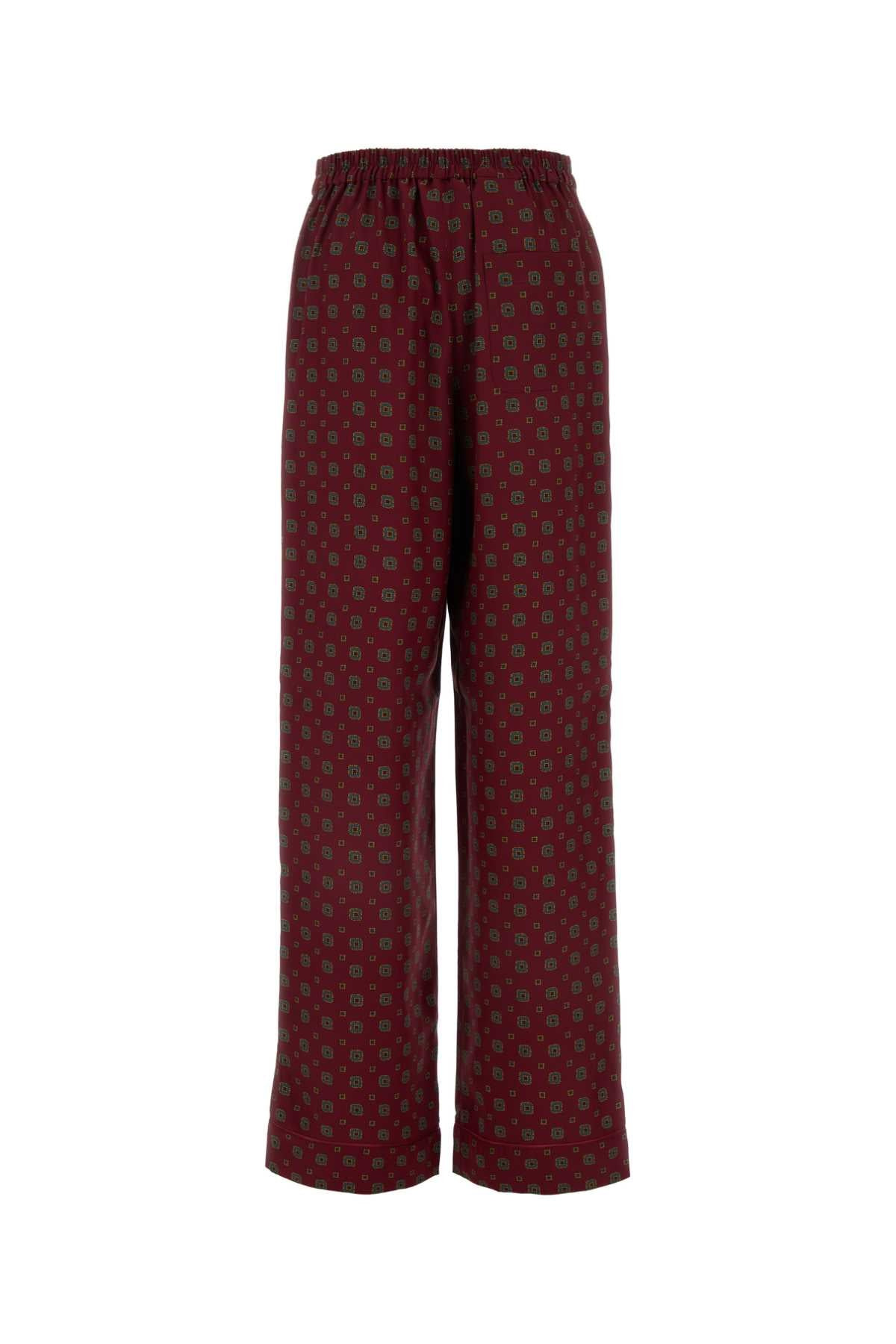 Moschino Women Printed Silk Pant - 2