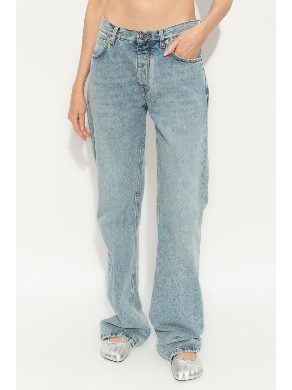 Low-waist denim jeans - 2