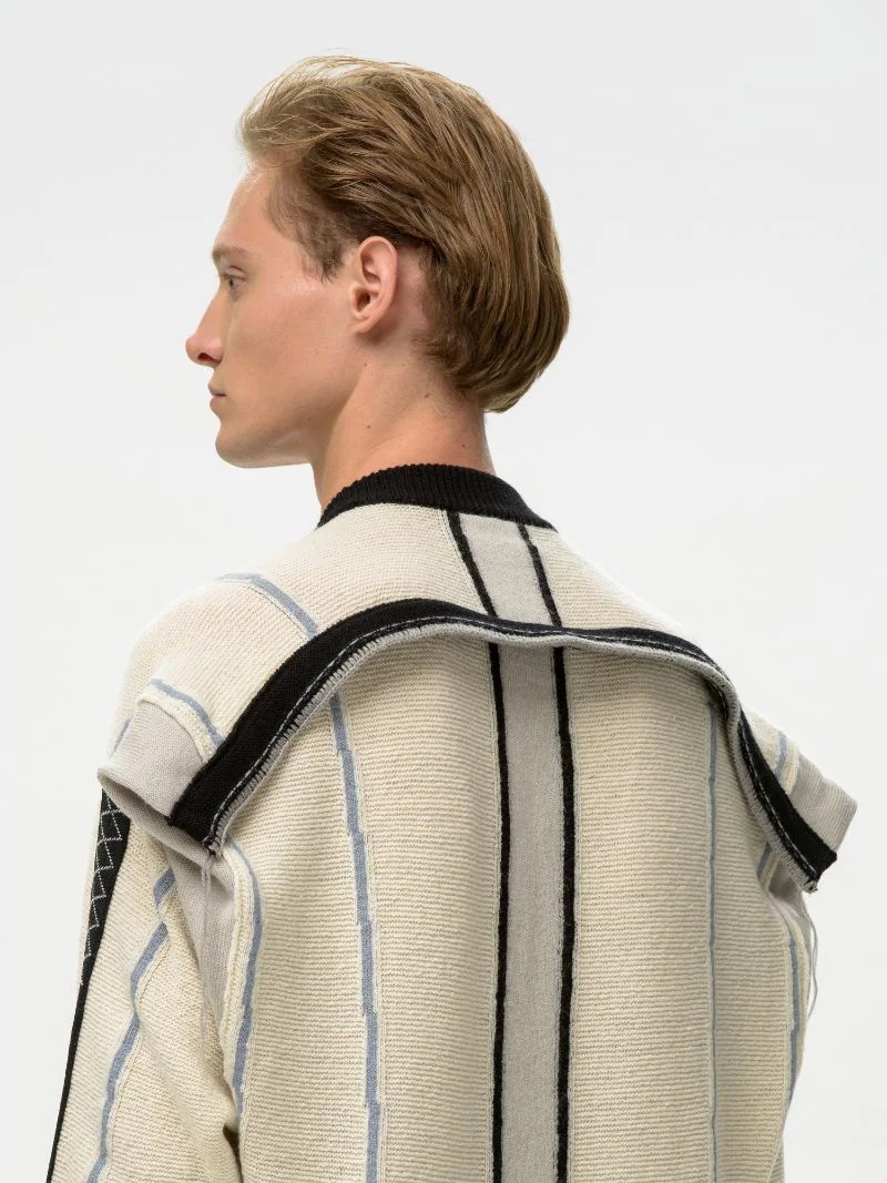 FOLDING KNIT SWEATER - 8
