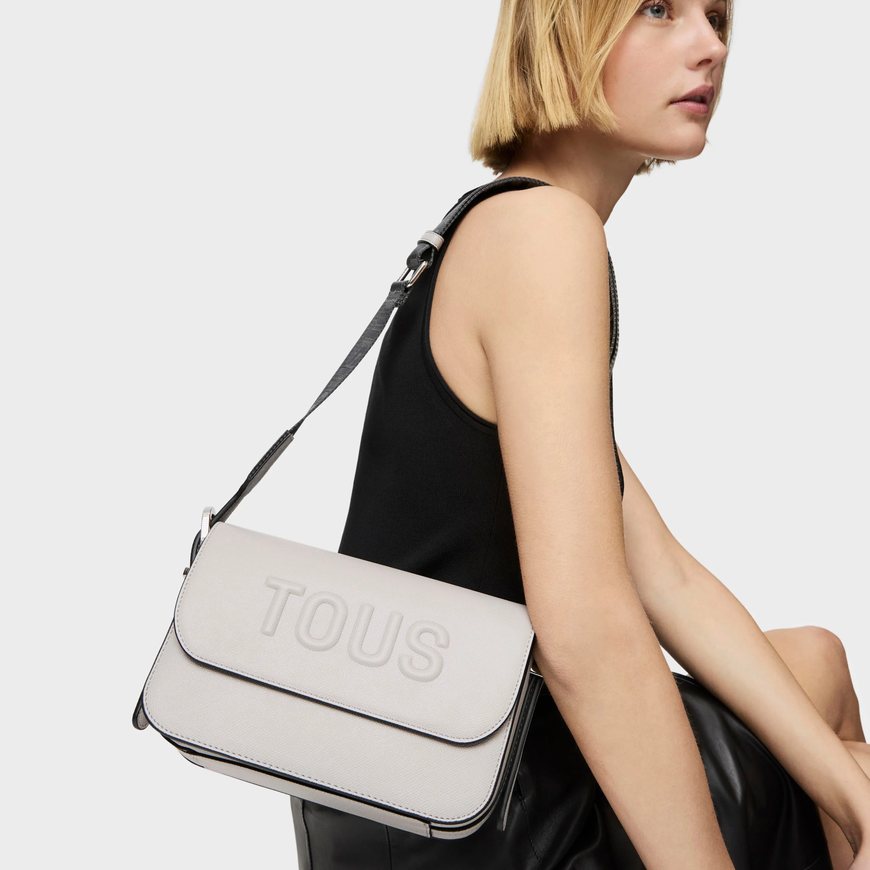 Medium gray Crossbody bag TOUS Brenda - 1