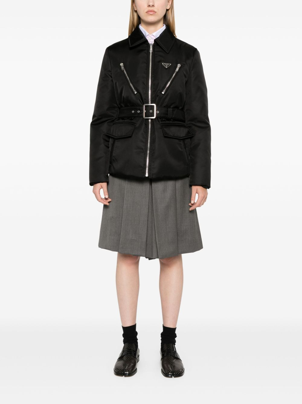 triangle-logo padded jacket - 2