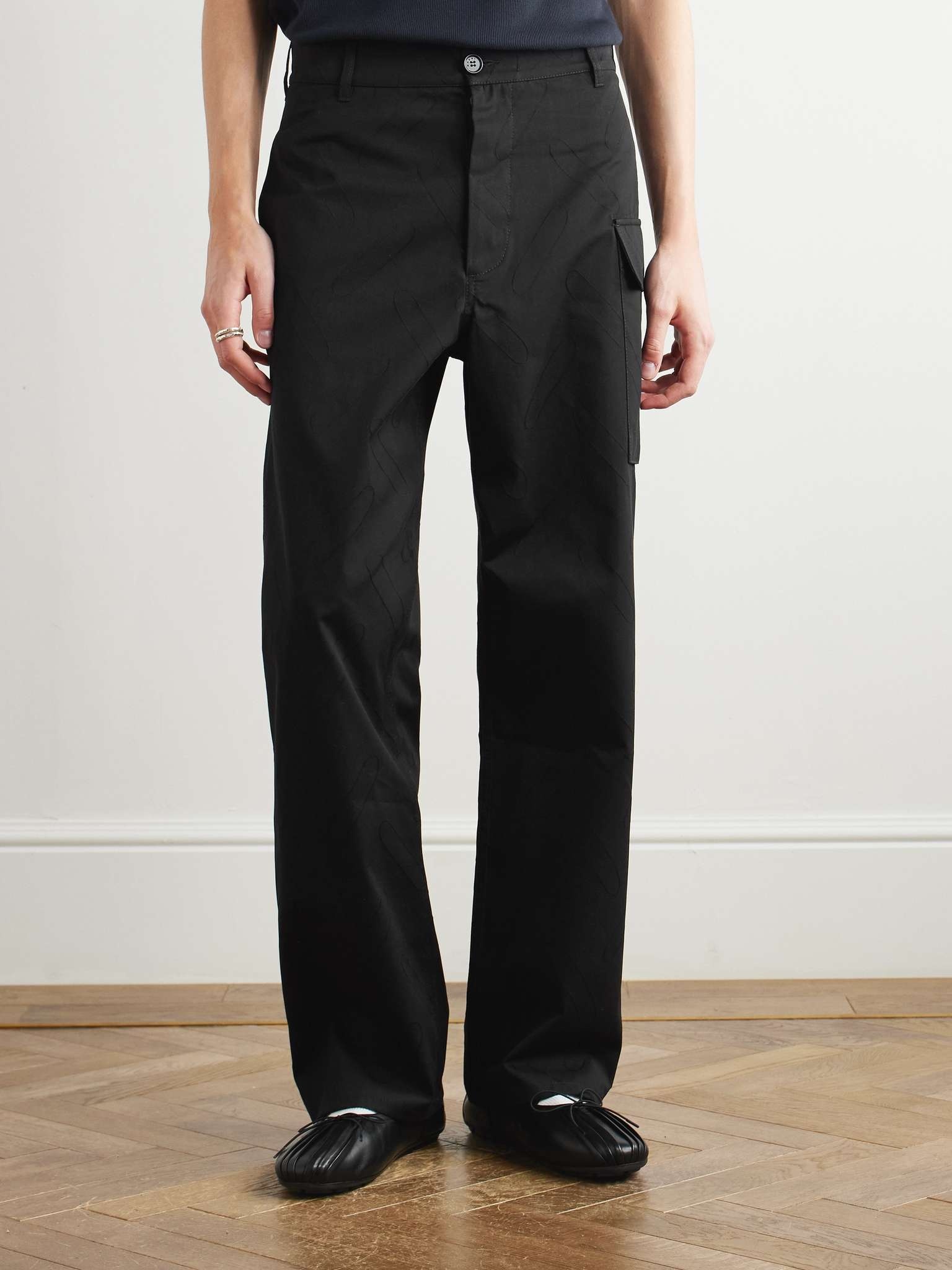 Confetti Straight-Leg Embroidered Cotton Cargo Trousers - 3