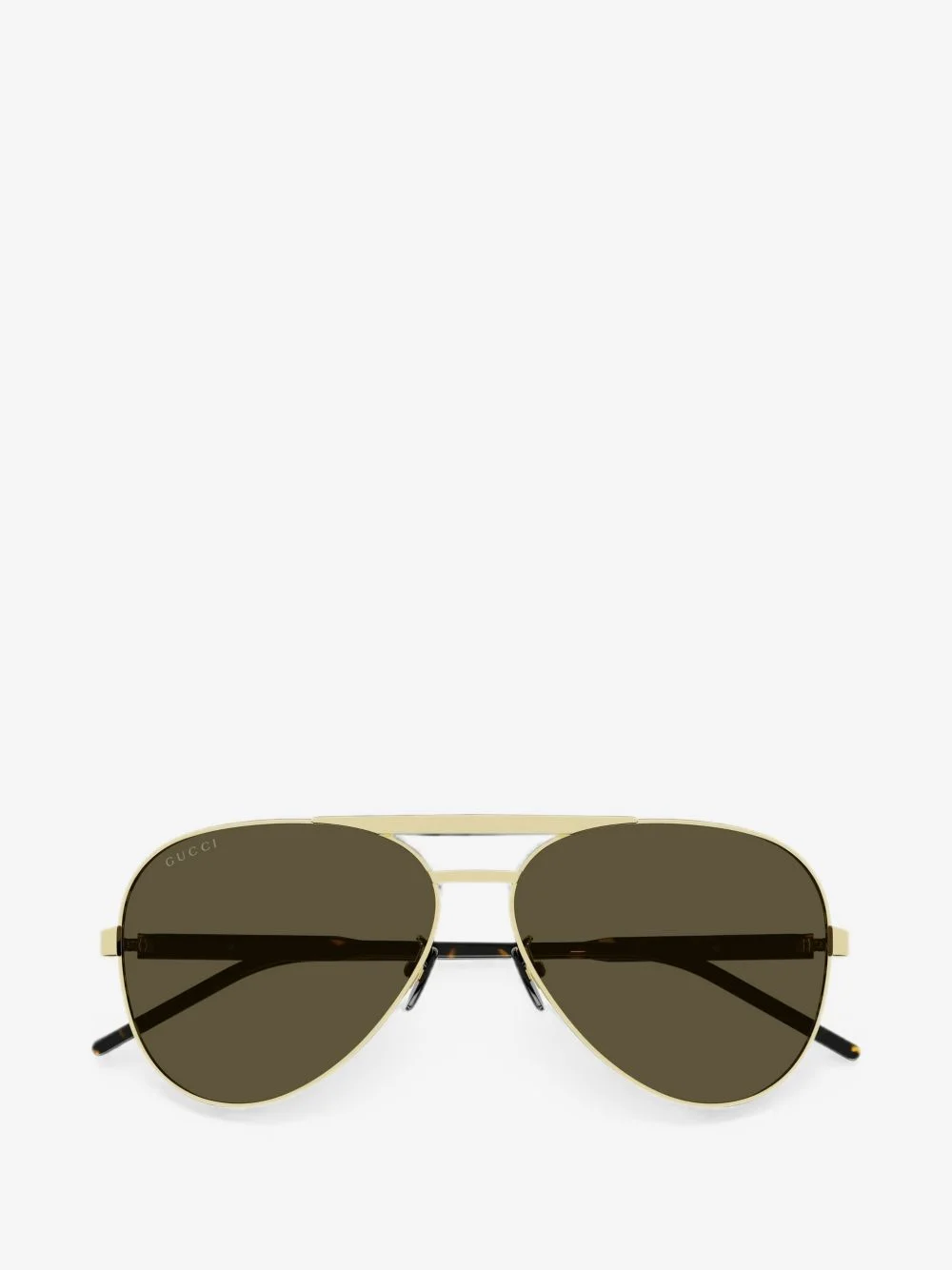 double-bridge pilot-frame sunglasses - 1