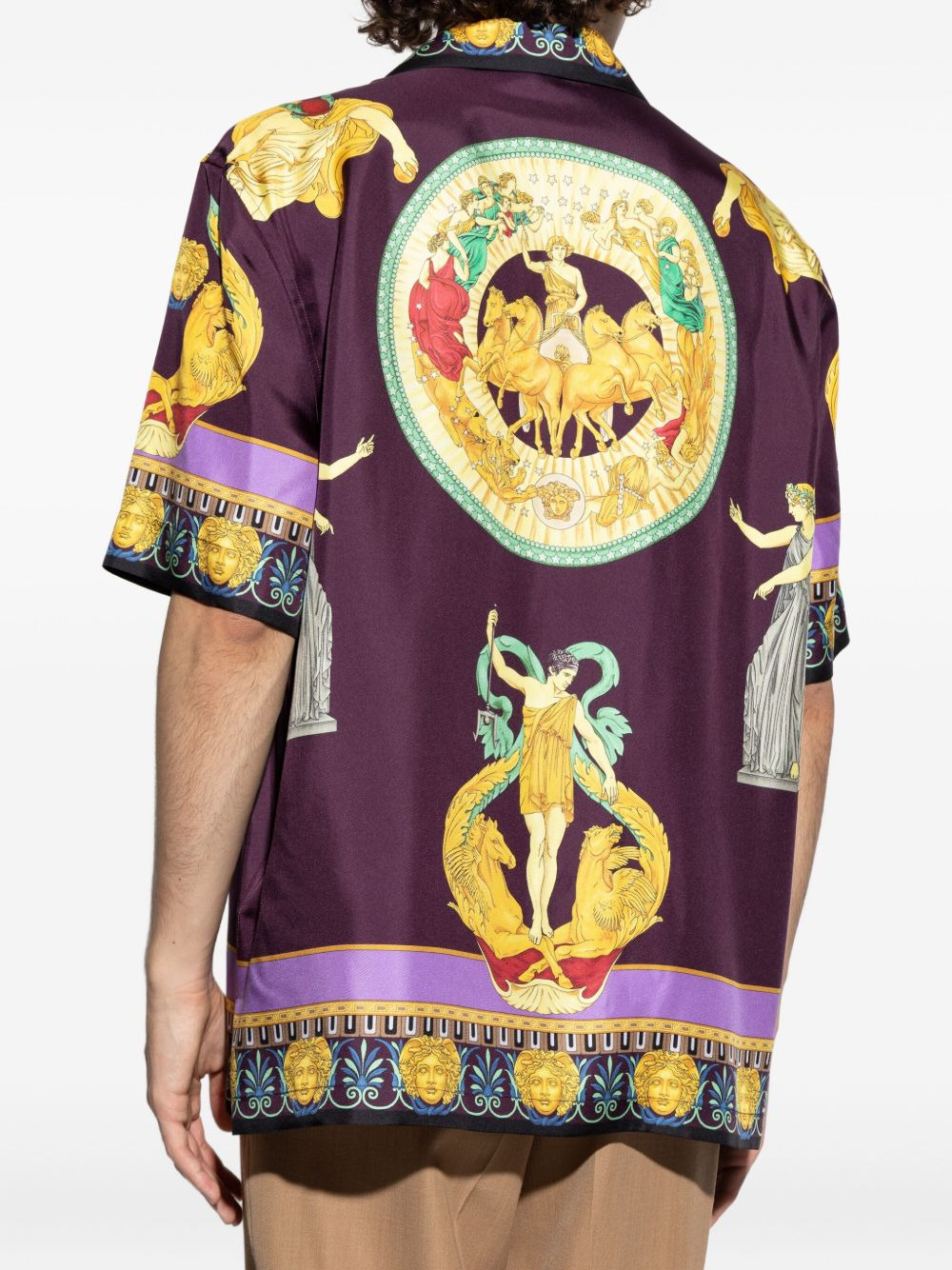 silk print shirt - 4