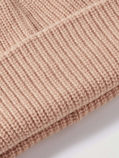 The Elder Statesman Watchman Ribbed Cashmere Beanie outlook