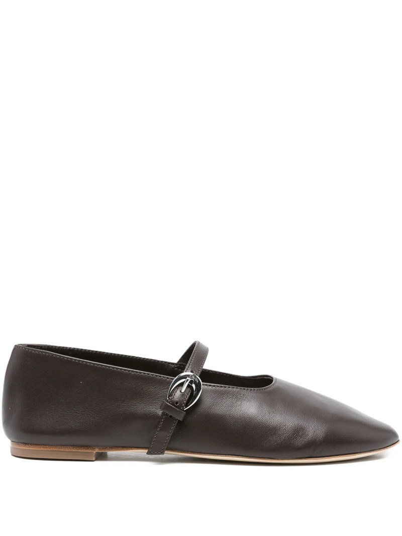 Staud Buckle-strap Leather Flats 1