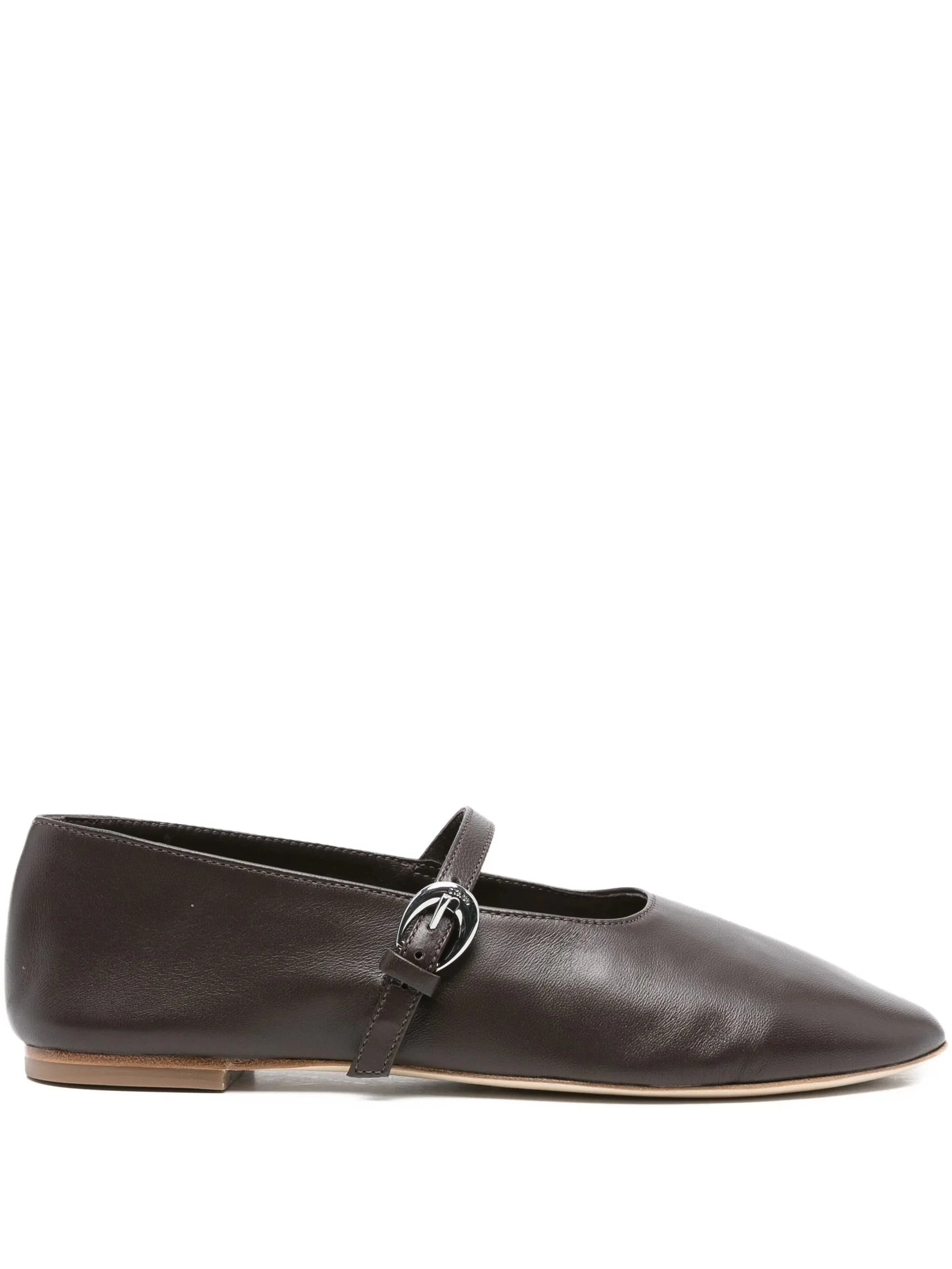 Staud Buckle-strap Leather Flats - 1