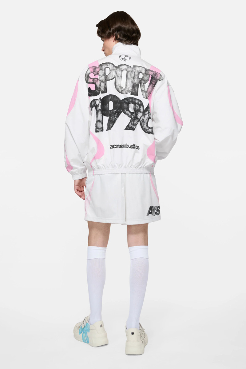 Technical jacket with logo - Optic White 3