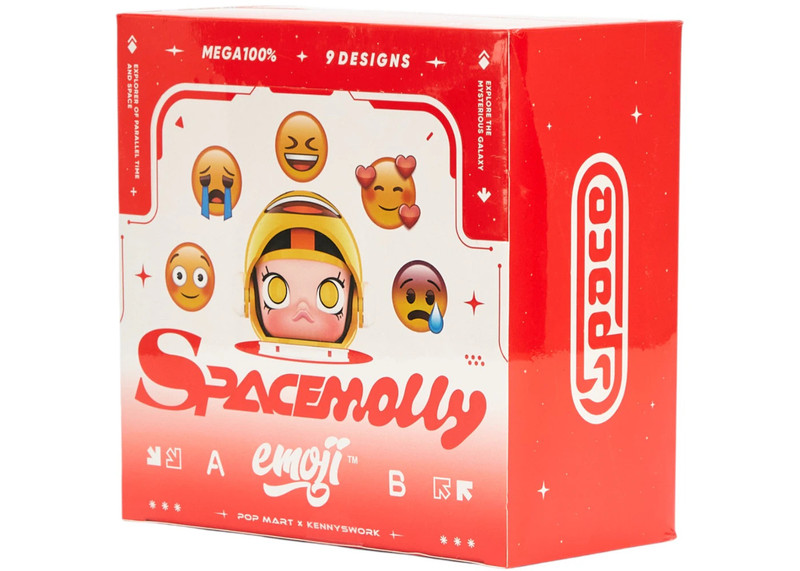 POP MART Pop Mart Mega Space Molly x emoji Series 100% Sealed Case (9 Blind Box) outlook