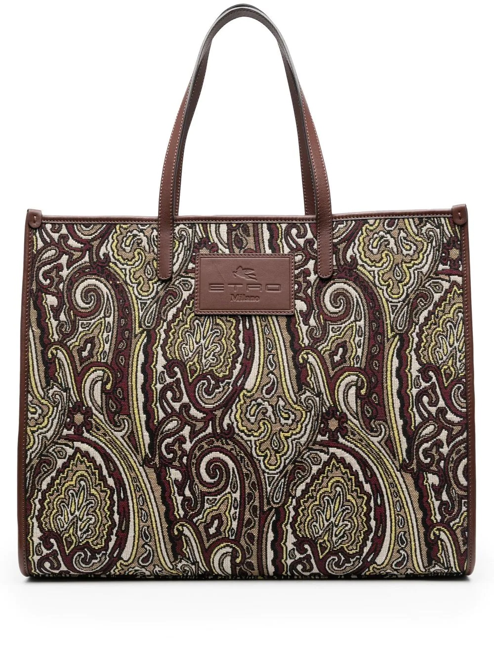 paisley-print jacquard tote bag - 1