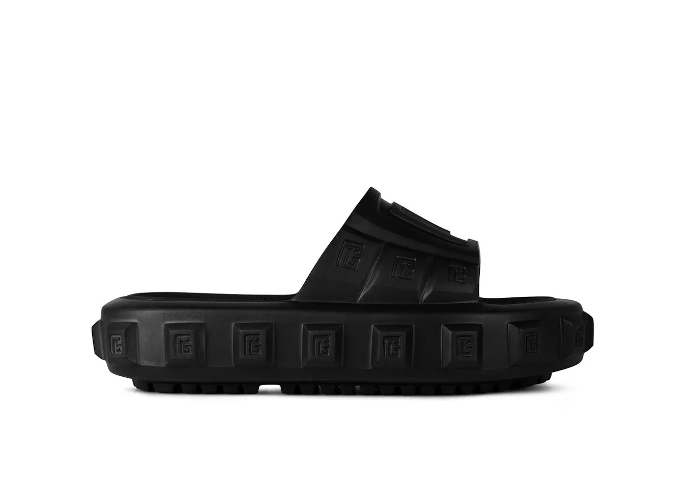 Balmain Ari Rubber Slides Black - 1