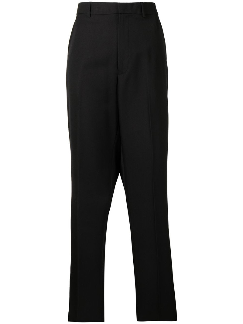 straight-leg wool trousers 1