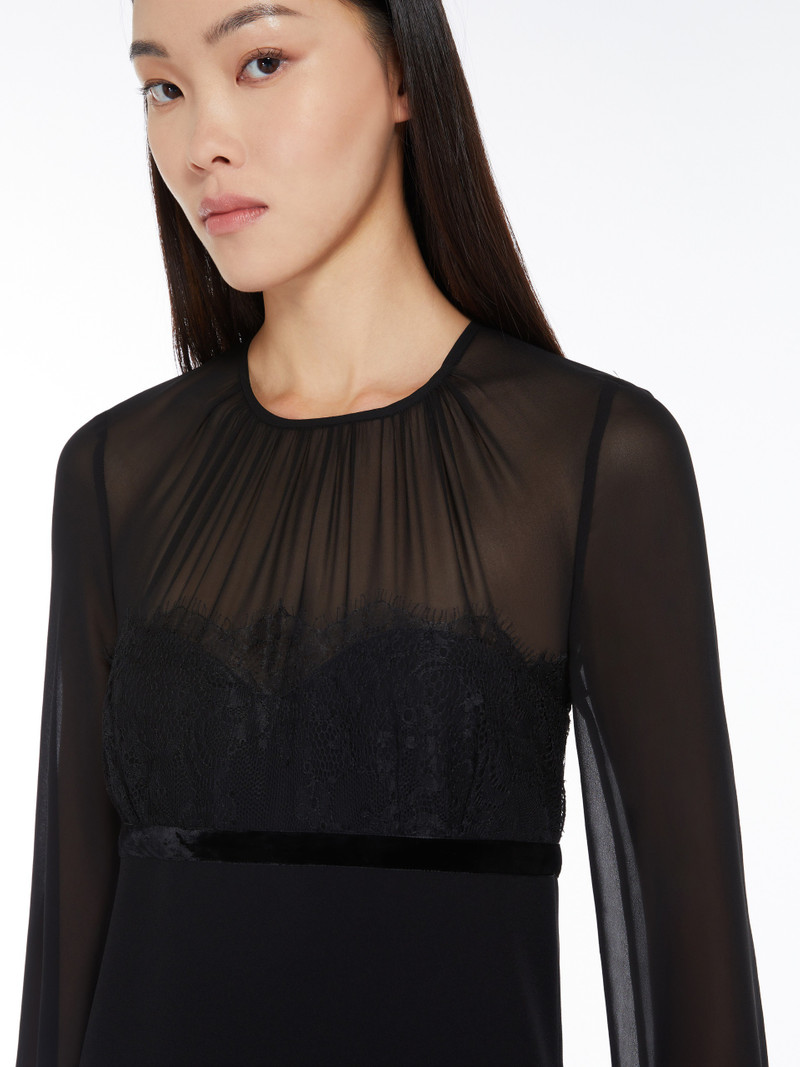 JADER Minidress in sablé and silk georgette 5