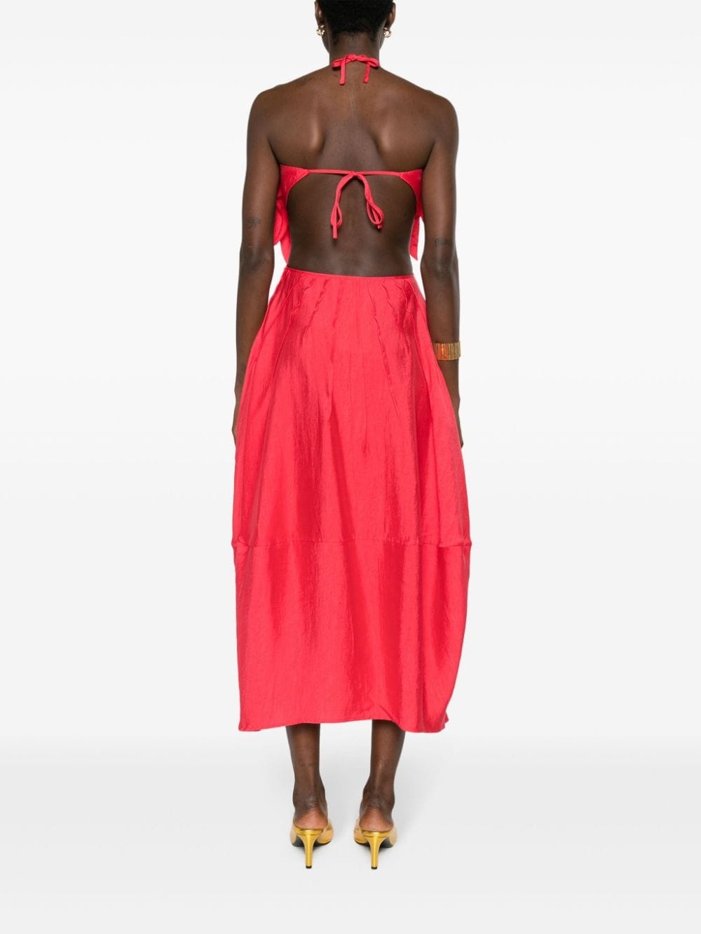 Lue ruffled midi dress - 4