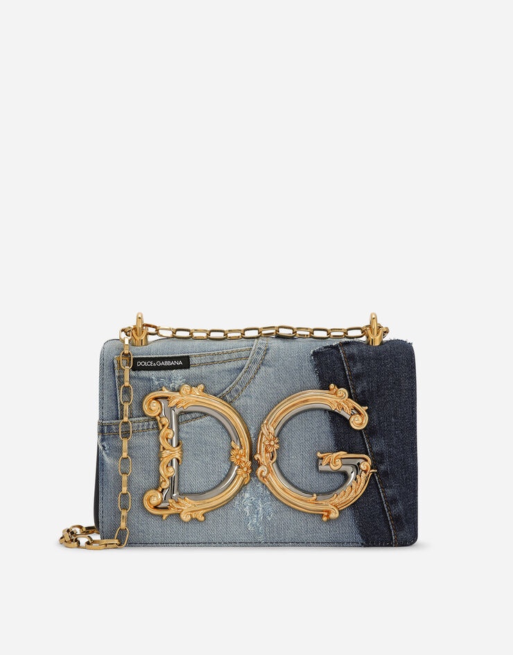 DG Girls bag in patchwork denim and plain calfskin - 1