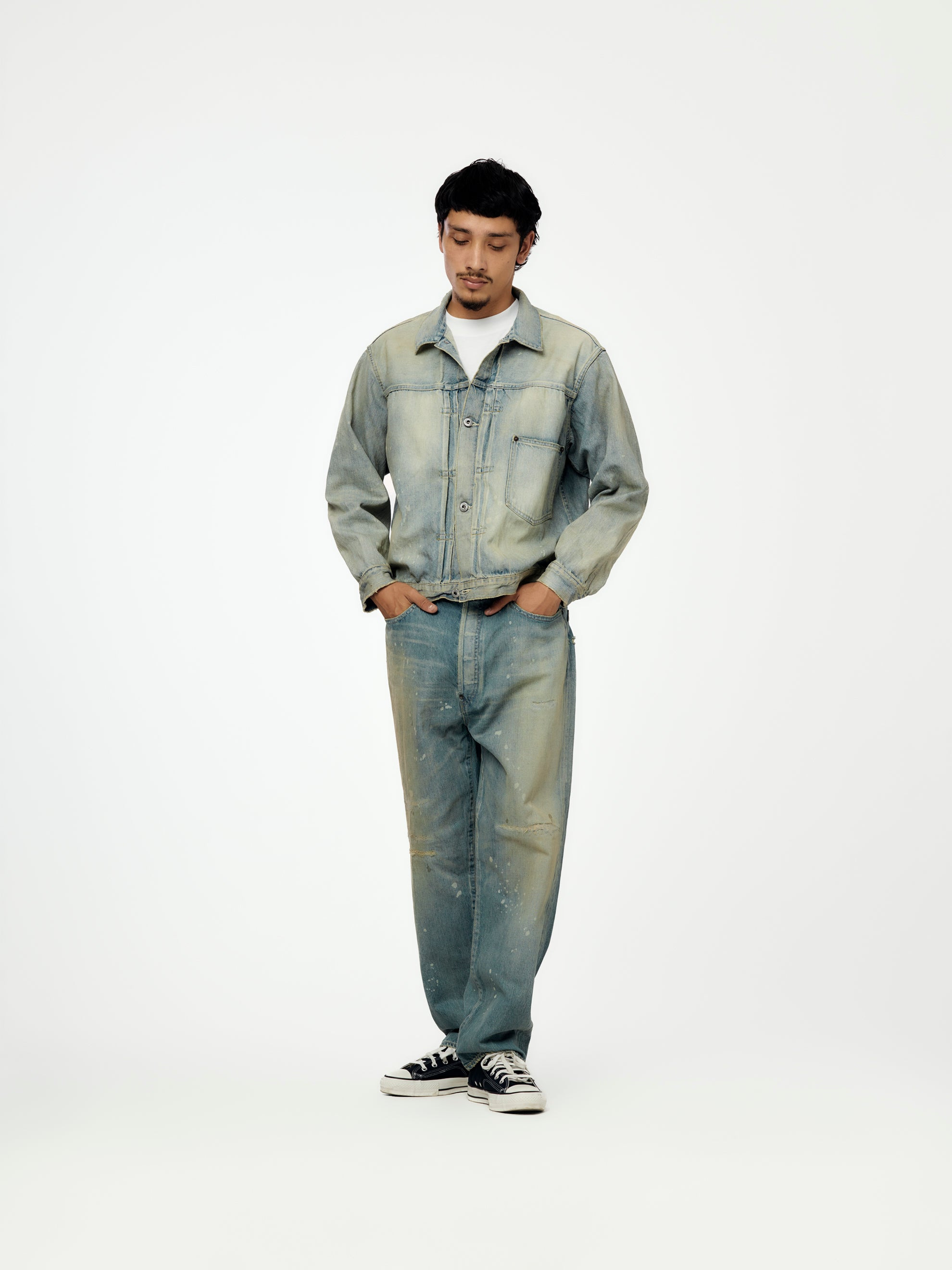 1ST TYPE DENIM JACKET (BLEACH) - 4