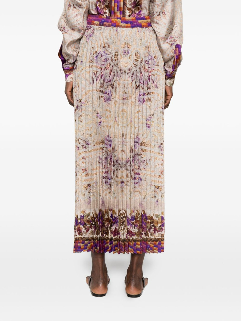 Ceto pleated floral skirt 4