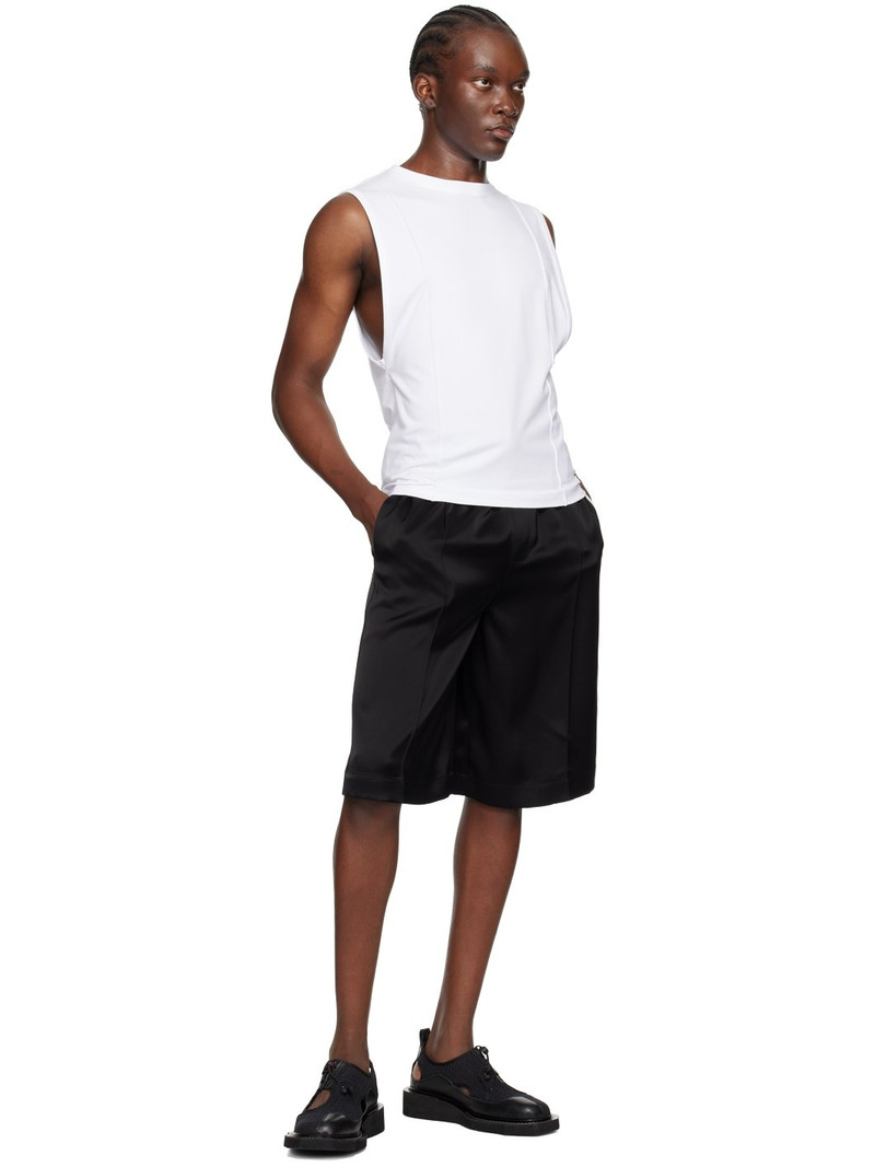 PETER DO White Creased Muscle Tank Top outlook