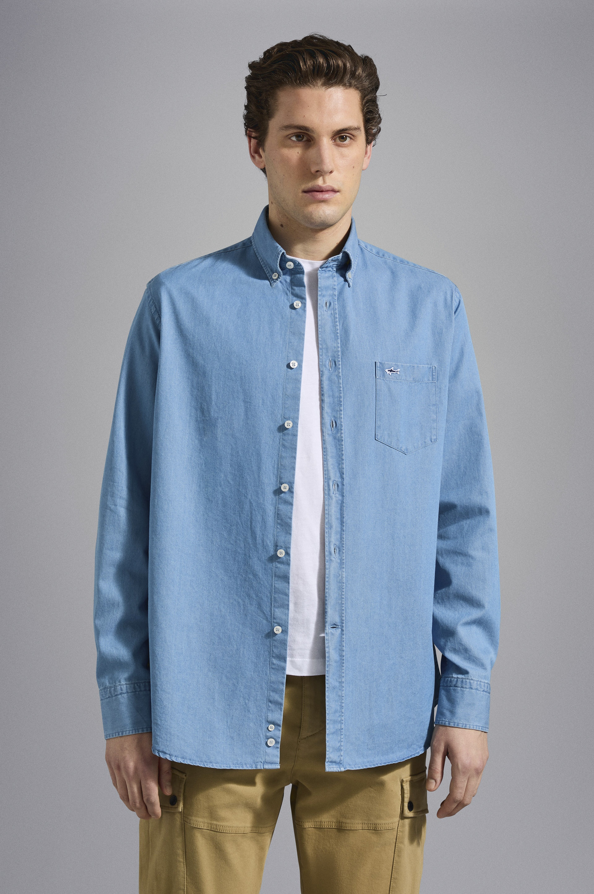COTTON DENIM SHIRT - 6