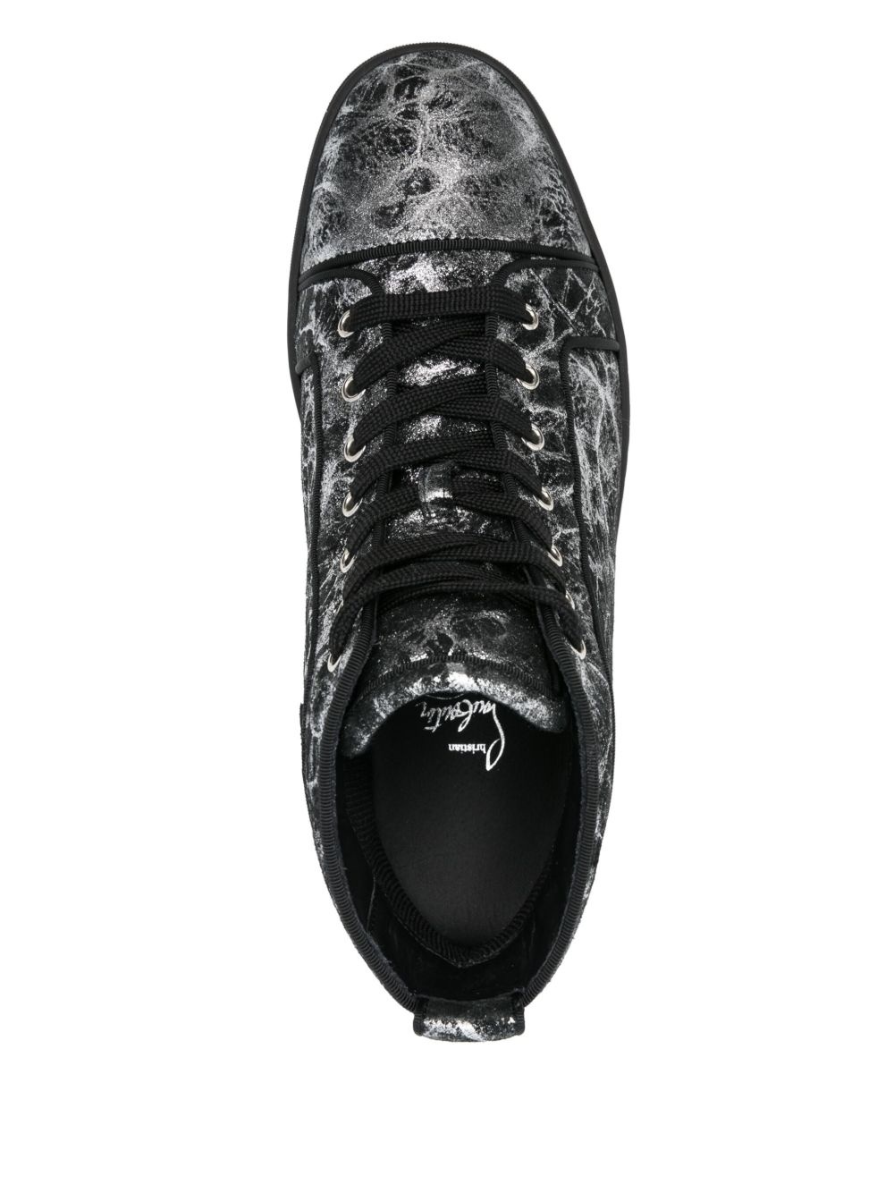 metallic-effect sneakers - 4