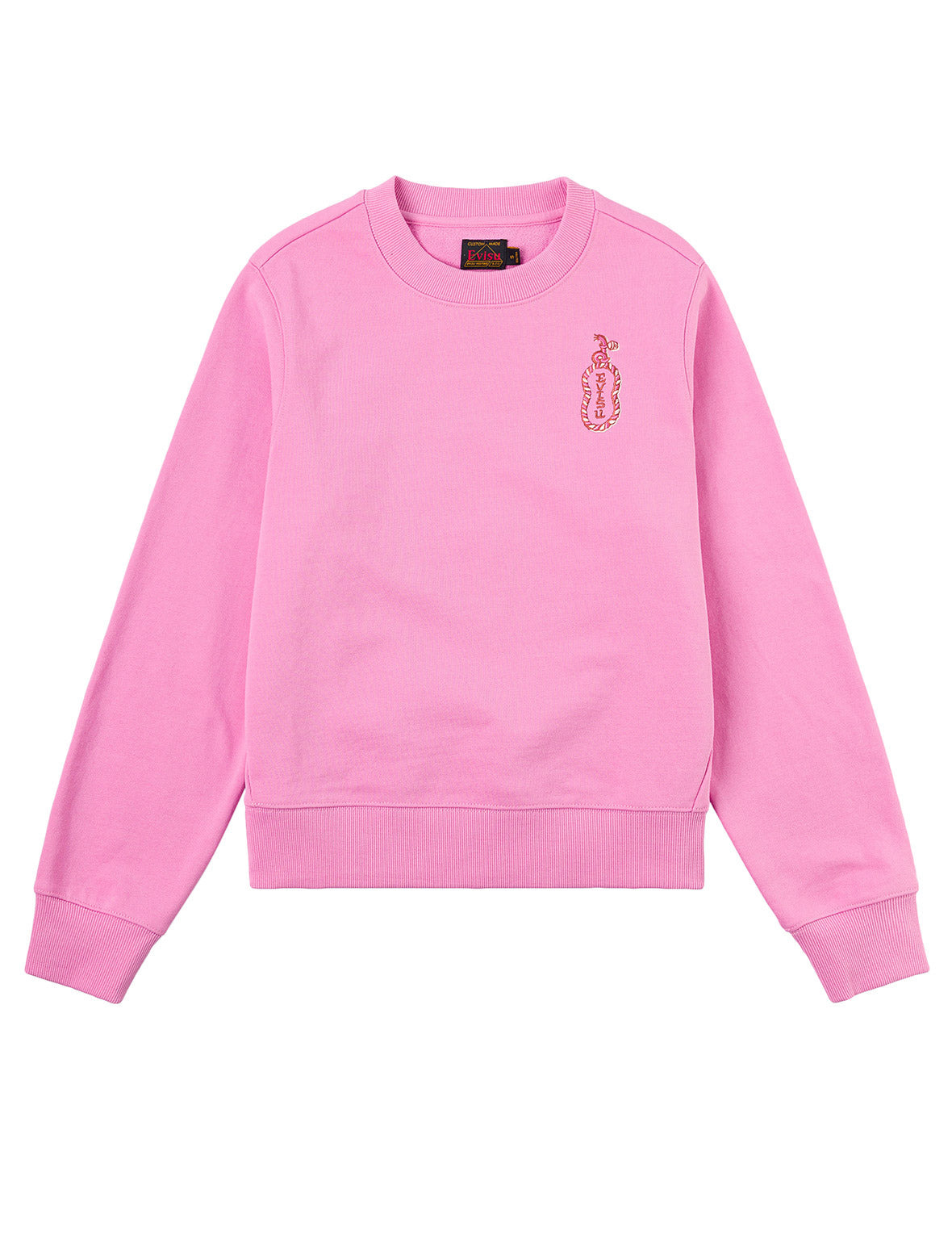 Cat and Logo Embroidery Regular Fit Sweatshirt - 2
