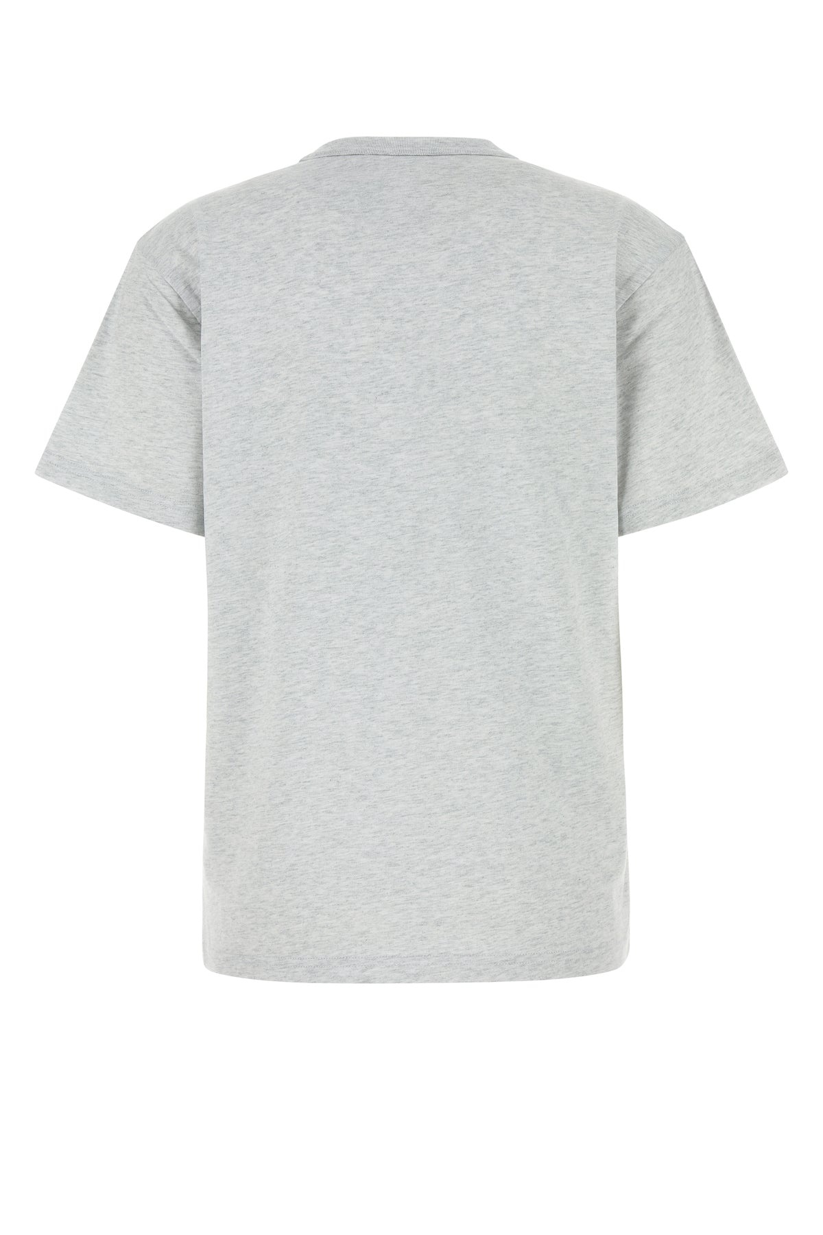 Melange light grey cotton t-shirt - 2