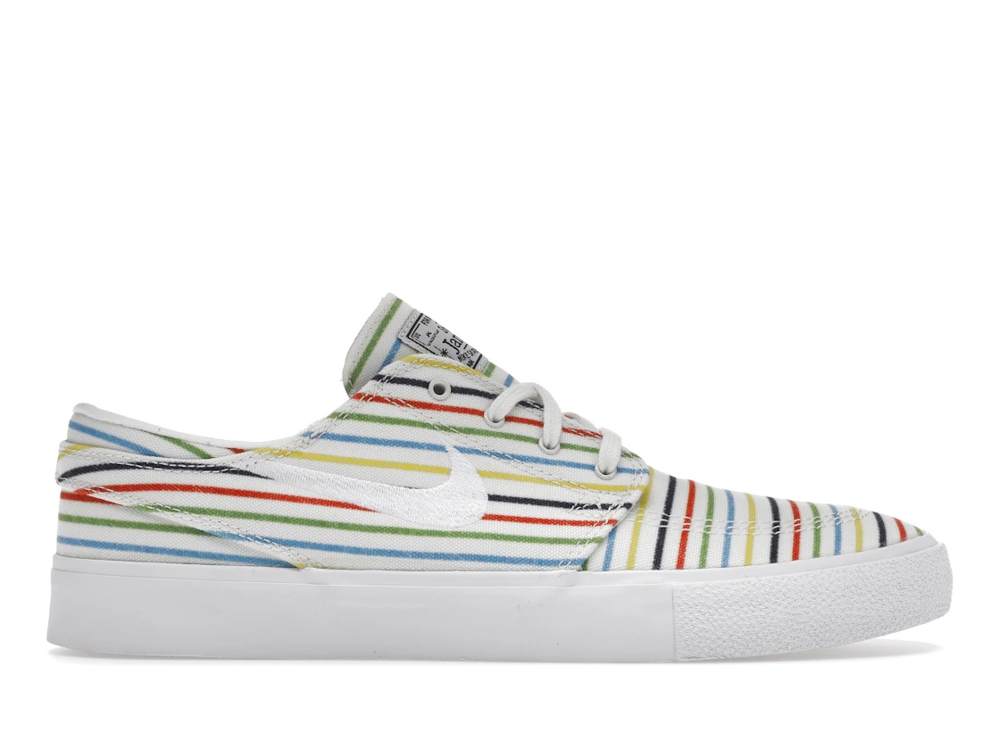 Nike SB Zoom Stefan Janoski Canvas Multi-Color Pinstripes - 1