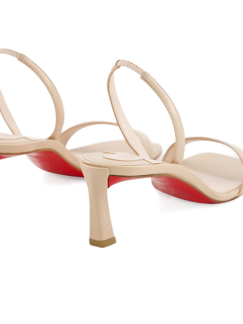 55mm leather slingback sandals - 5