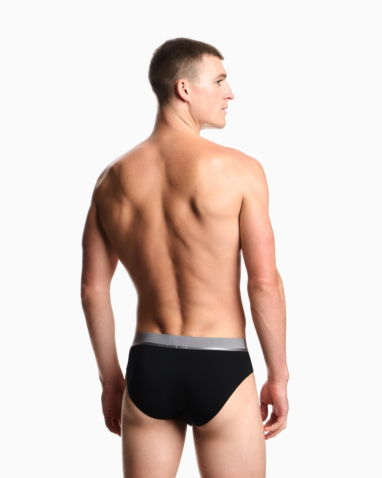 THREE-PACK OF ASV SHINY LOGOBAND ORGANIC JERSEY BRIEFS - 3