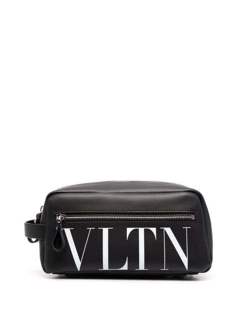 VLTN-print wash bag - 1