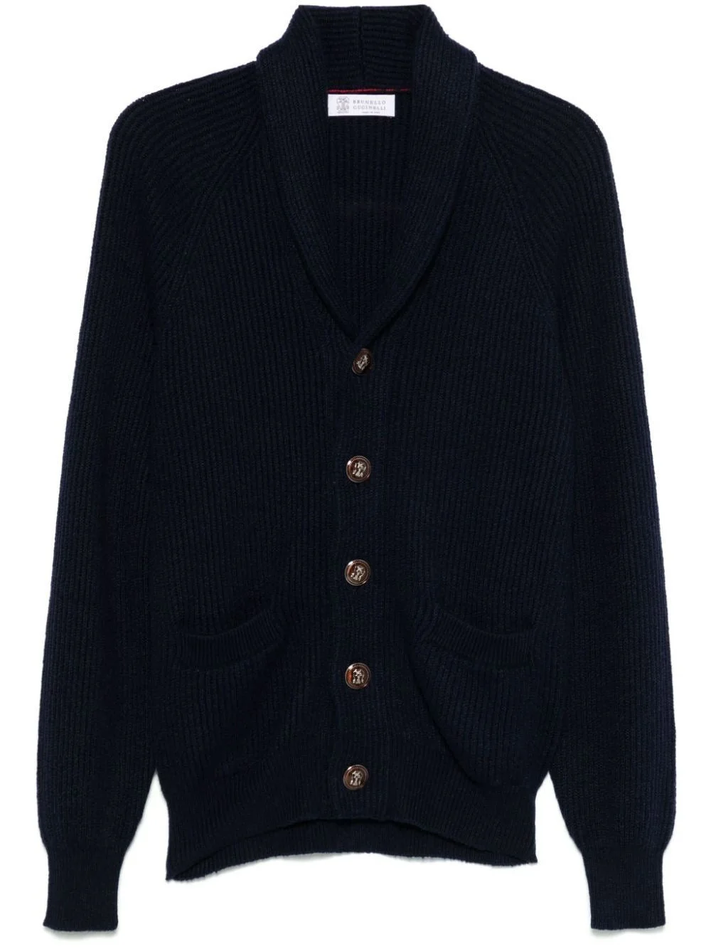 Brunello Cucinelli Men English Rib Knit Cardigan - 1