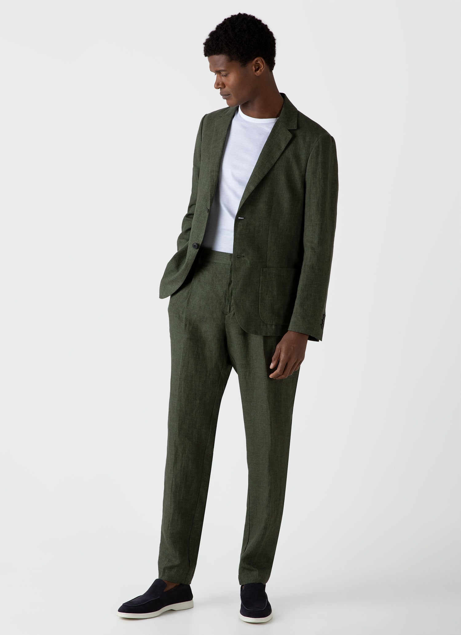 Pleated Linen Trouser - 2