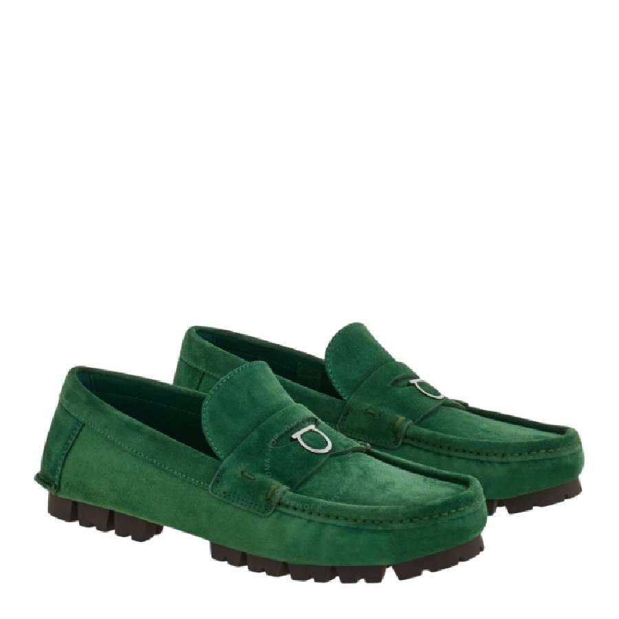 Ferragamo Gancini-Plaque Round-Toe Loafers - 2
