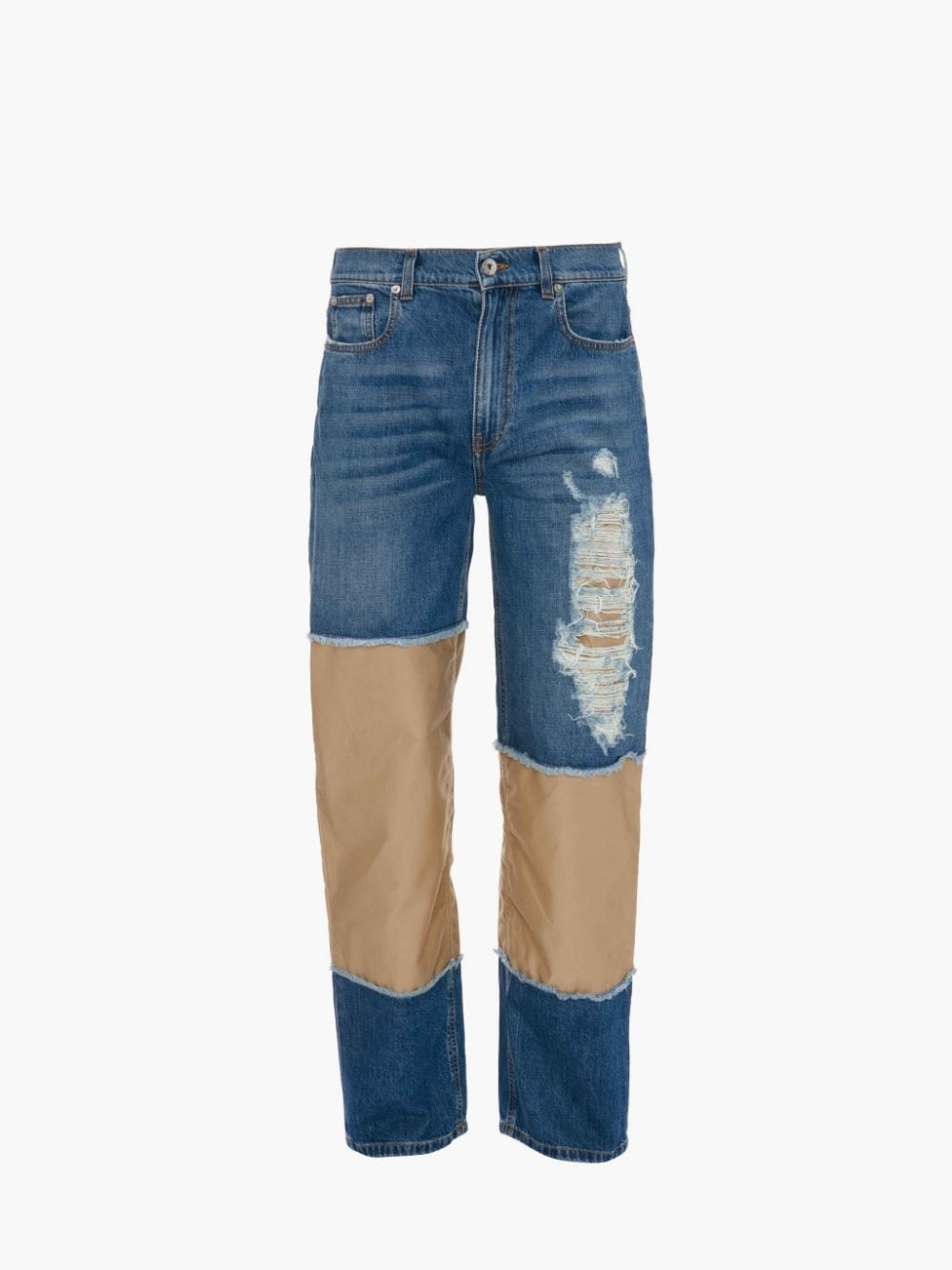 DISTRESSED DENIM JEANS - 1