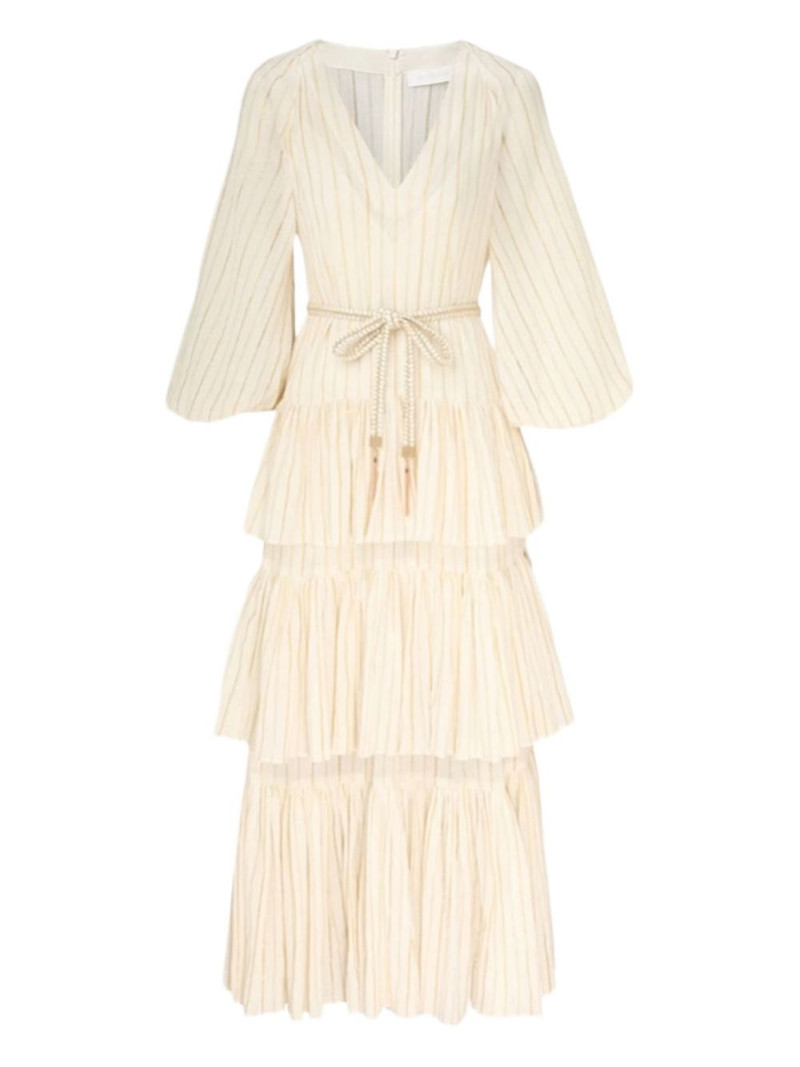 tiered striped dress 1