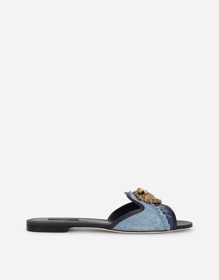 Patchwork denim Devotion sliders - 1