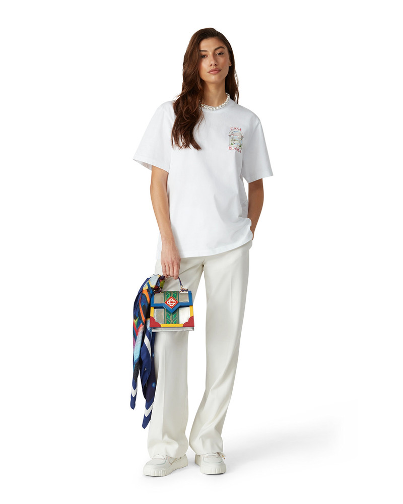 CASABLANCA Chrome Laurel Mini Jeanne Bag | Casablanca Paris outlook