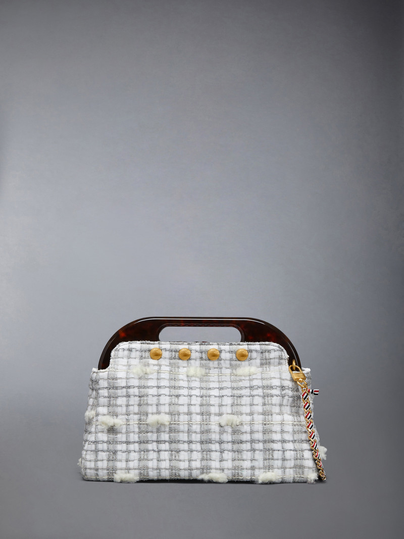 JR. TEVIOT BAG IN REPP STRIPE POUF TWEED 3